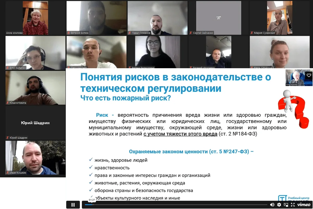 обучение расчет пожарного риска приказ мчс 1140
