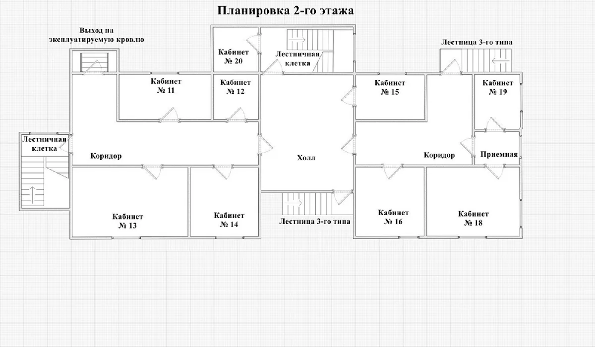 2. Выходы со второго и вышележащих этажей