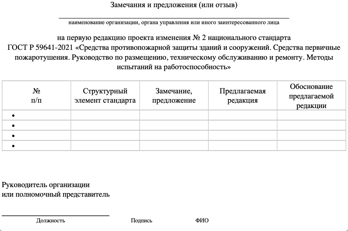 В проекте предложены следующие изменения в ГОСТ Р 59641-2021